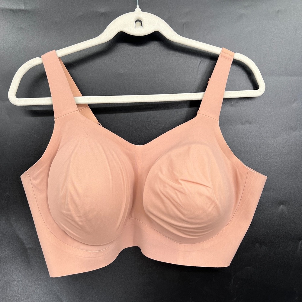 Evelyn Bobbie The Beyond Bra wireless beige nude classic stretch smoothing 2XL